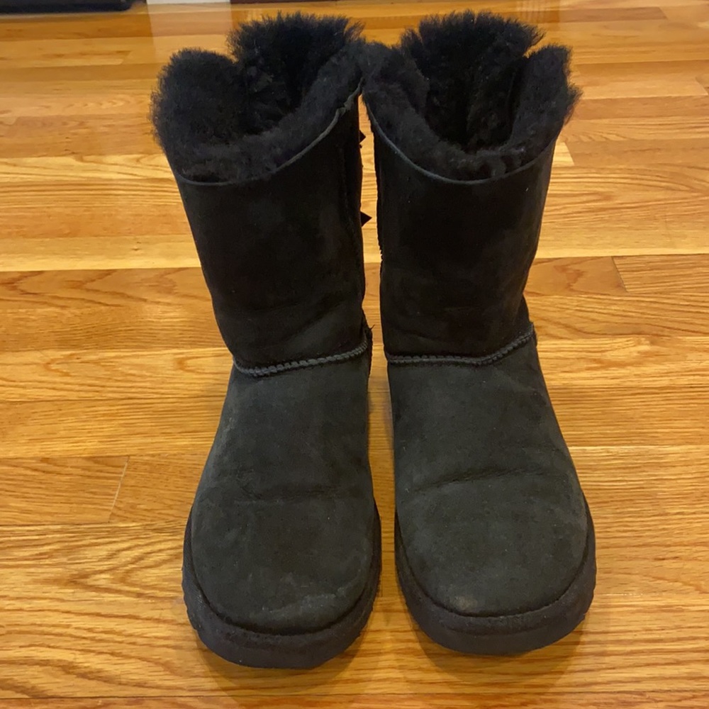 Ugg Black Bailey Bow Boots